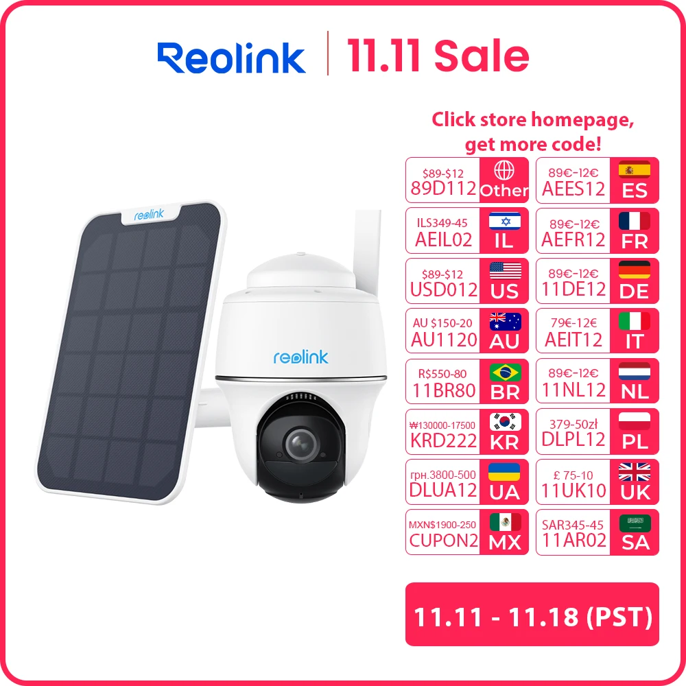 Reolink 2K 4G LTE Battery Camera 5MP PIR Motion Cam AI Animal Detection 2-Way Audio Outdoor 4K Security Cameras with Solar Panel