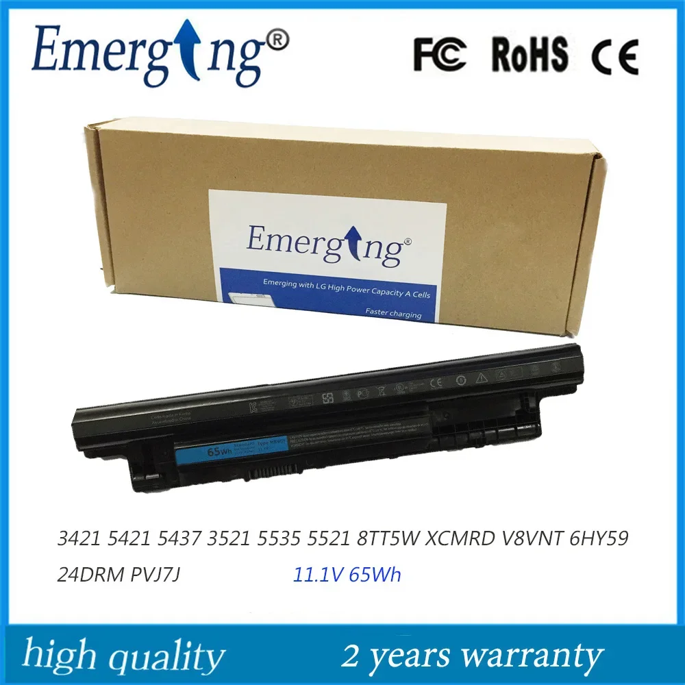 

11.1V 65Wh MR90Y Laptop Battery for Dell 3421 5421 5437 3521 5535 5521 8TT5W XCMRD V8VNT 6HY59 24DRM PVJ7J