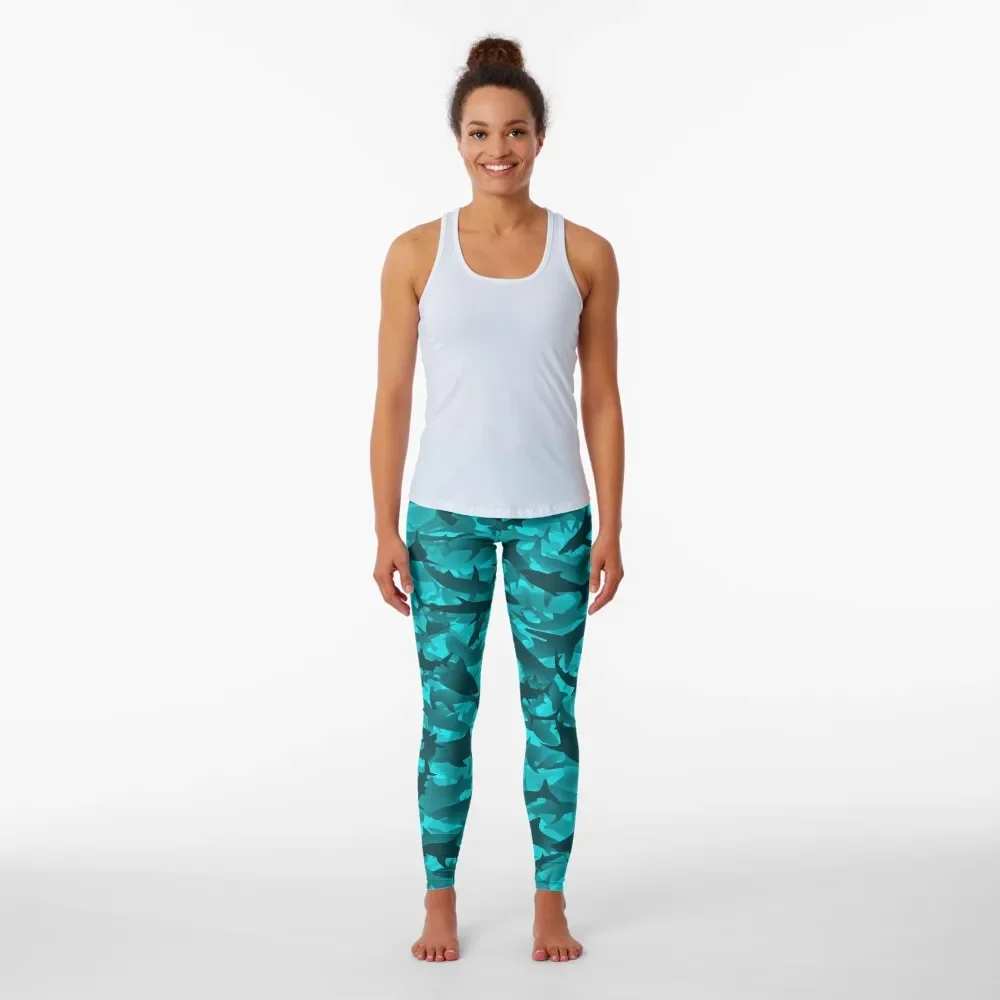 Sharks Leggings workout shorts Women's sports pants jogging pants trousers Womens Leggings