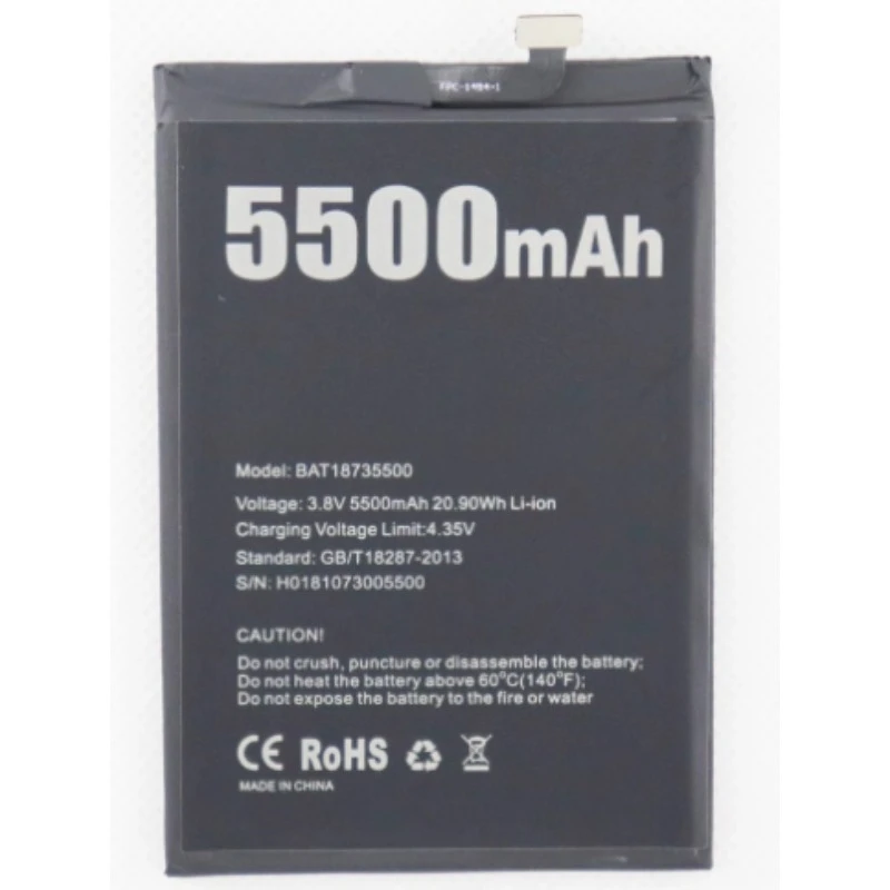 New High Quality Replaceable Battery BAT18735500 Battery For Doogee S97 Pro S97pro Phone Mobile Batteries