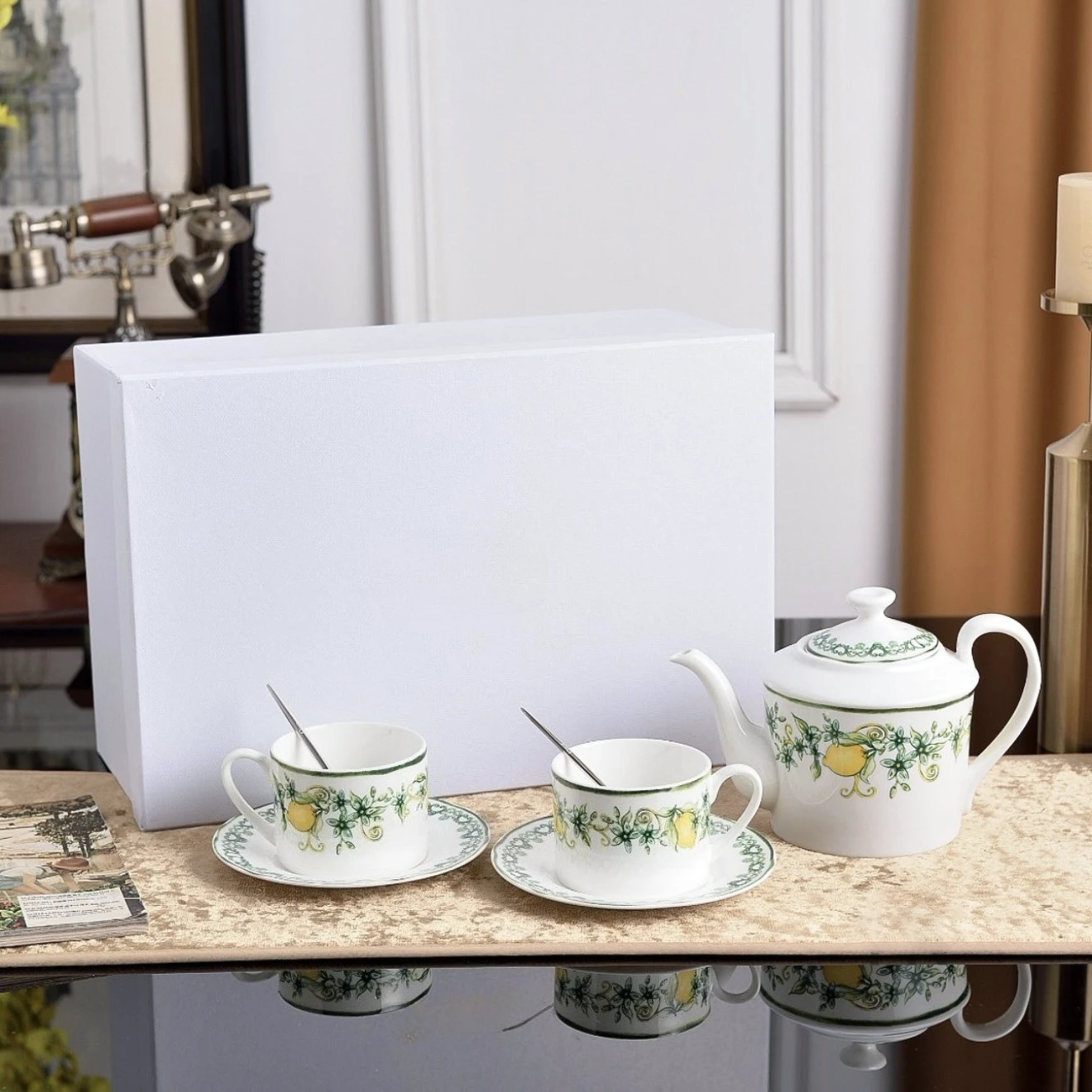 

Bone China Coffee Cup Saucer Tea Cup Suitable for Home Daily Use Afternoon Tea and Decoration