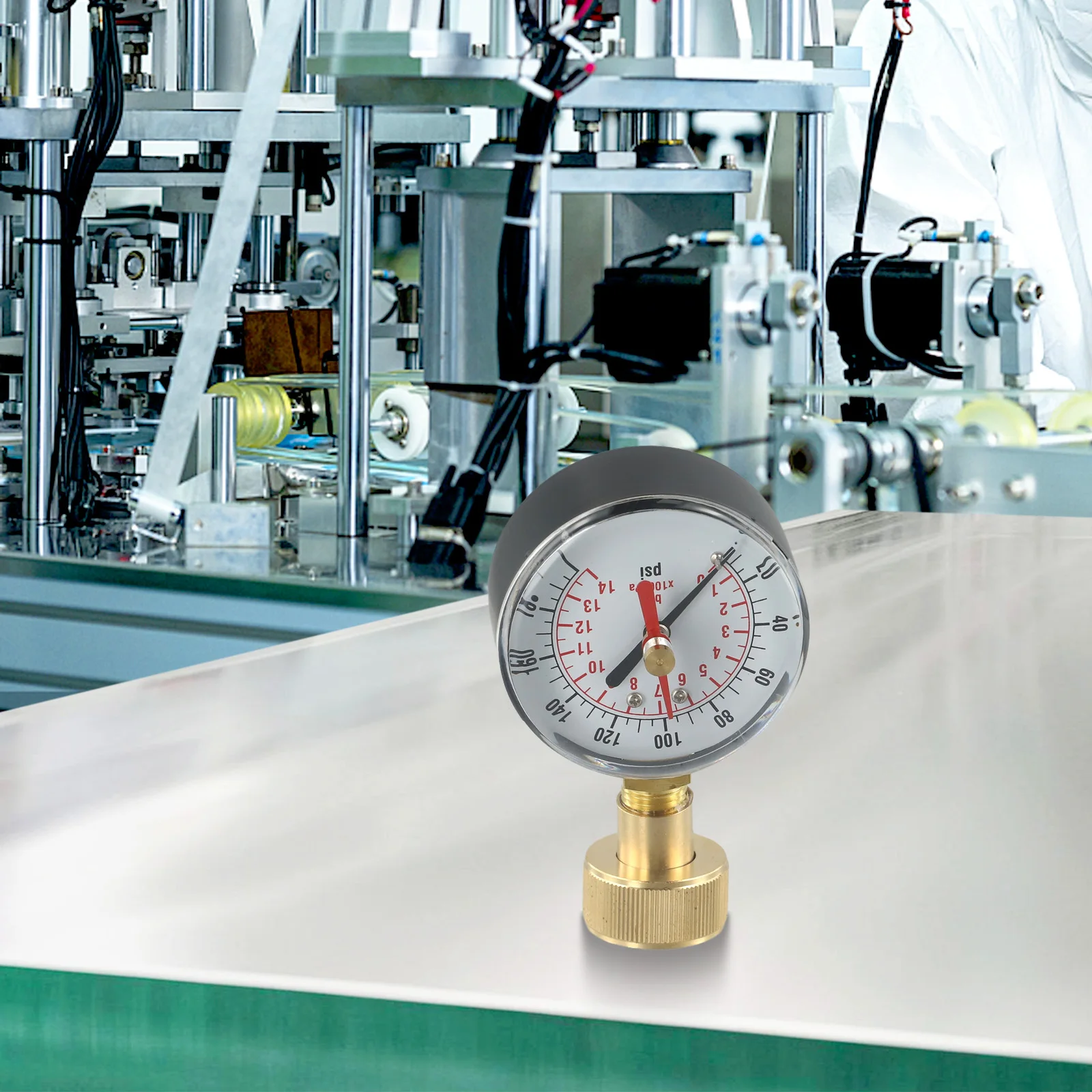 High Accuracy Glycerin Filled Water Pressure Test Gauge Compliant with ANSI B40 1 Standards for Enhanced Reliability