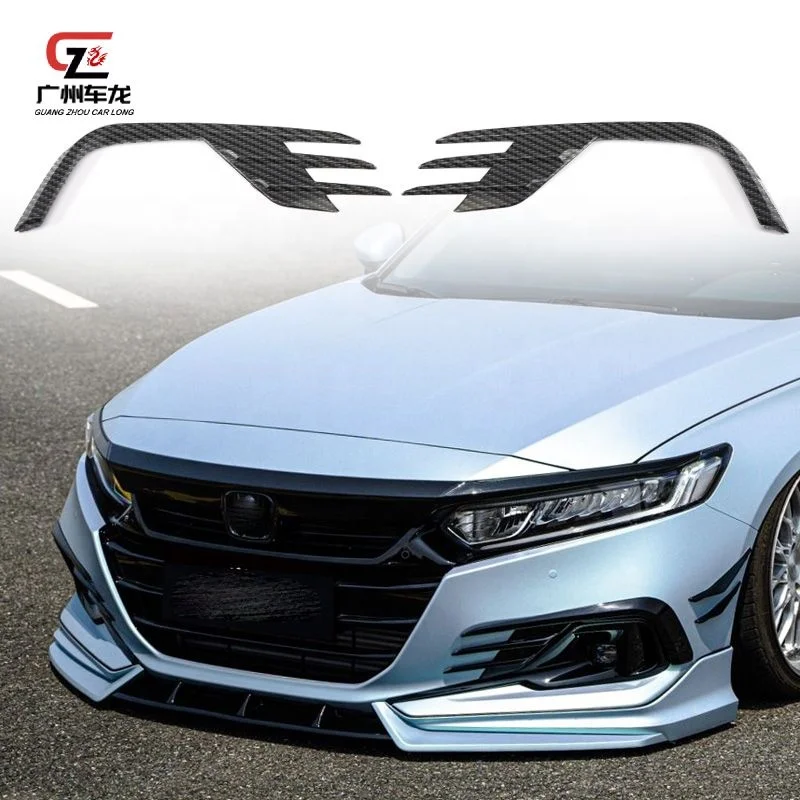 New Design ABS Material Car Bumper Front Lip Fog Lamp Frame For Honda Accord 2021-2022 Car Bodykit