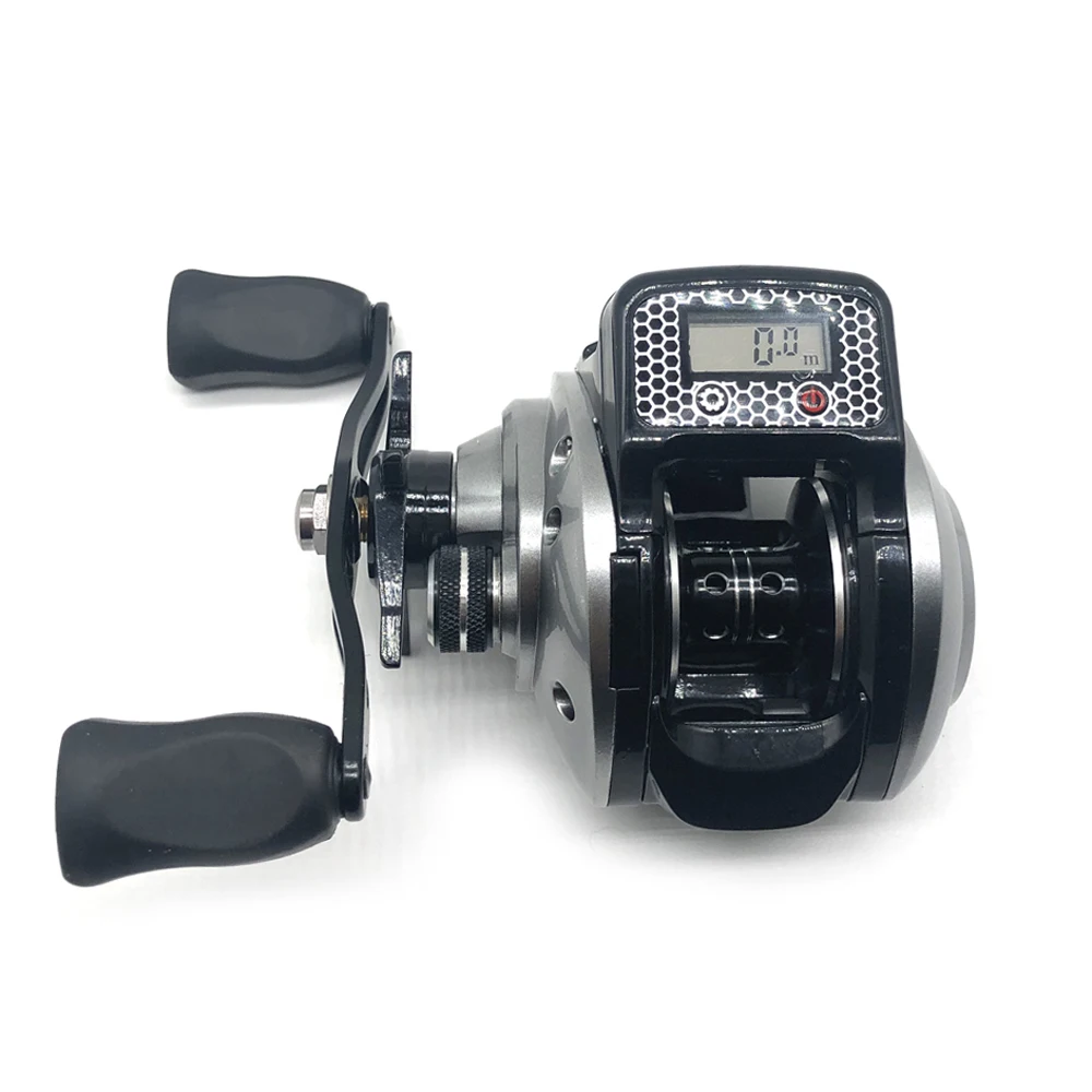 Imagem -04 - Baitcasting Fishing Reel com Display Digital Linha Eletrônica Contador Sea Rod Lure Reel Metro Ponte Roda 6.3:1 16 Mais 1bb