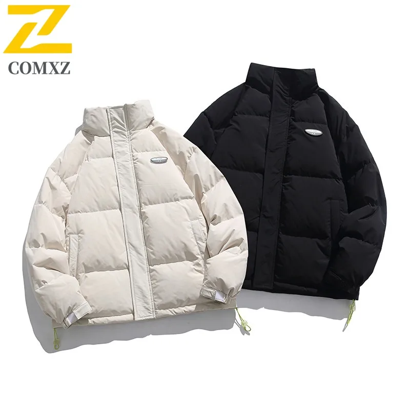 

COMXZ Versatile Down Jacket Thickened Lightweight Windproof Work Quilted Jacket Snow Fashionable Men's High End Winter Jacket
