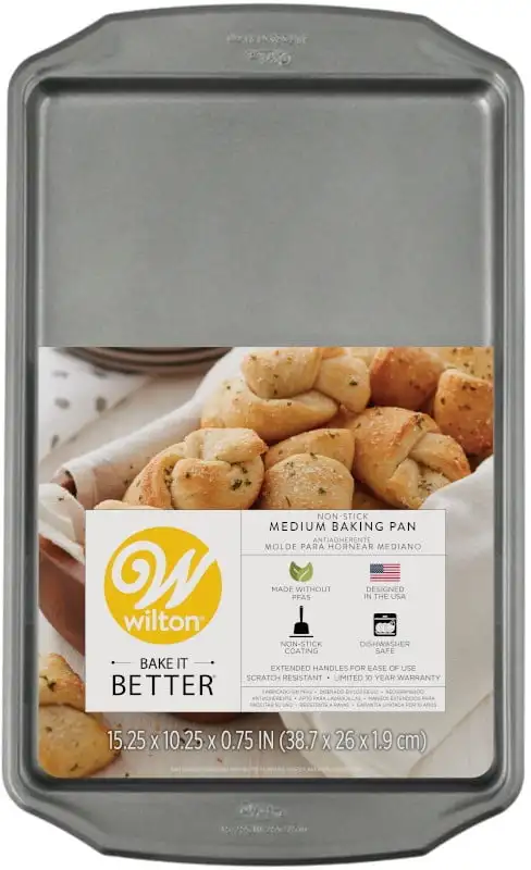 

Bake It Better Steel Non-Stick Medium Cookie Sheet, 10 x 15-inch
