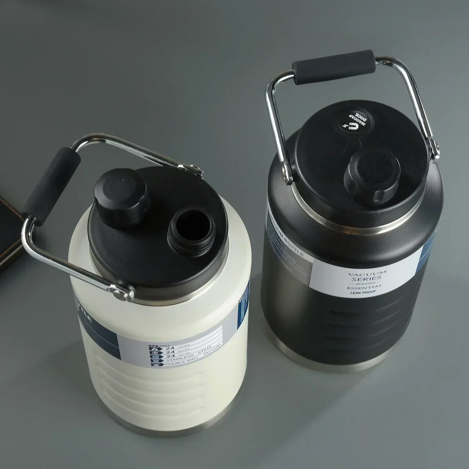 One Gallon Water Jug 128 oz Big Capacity Water Bottle Stainless Steel Water thermos jug With MagCap Lid for Travel Hiking Camp