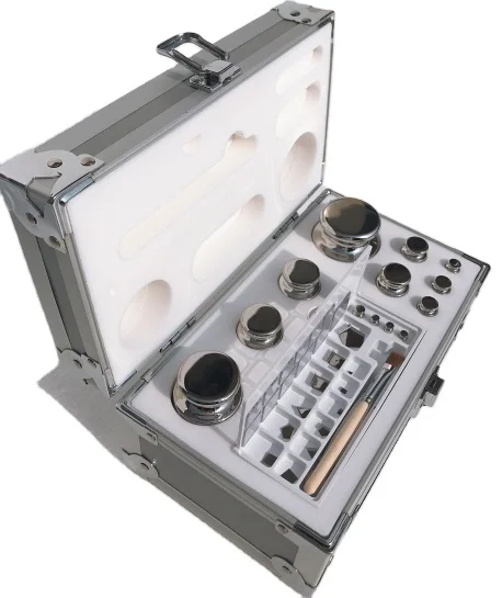 F1 1mg-200g Calibration Weight Set in Aluminum Case for Laboratory Use or school