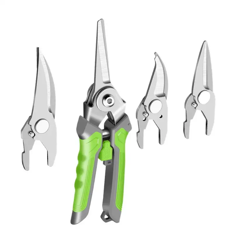 

Gardening Clippers Multifunctional Plant Scissors 4-in-1 Garden Pruning Shears Handheld Tree Trimmers Secateurs