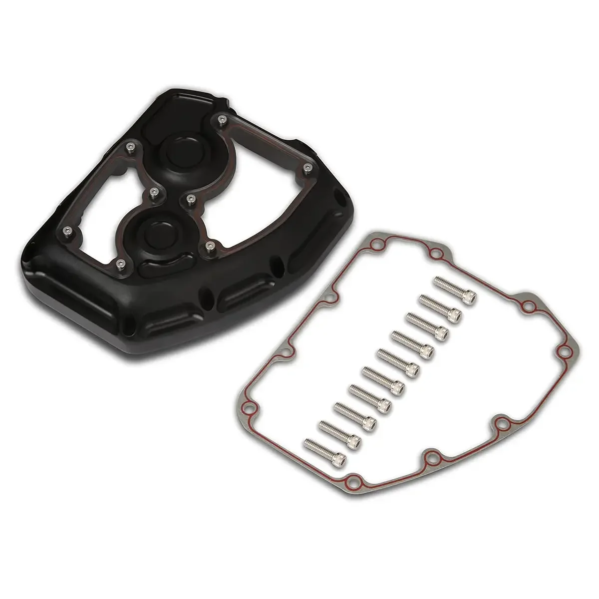 Motorcycle  Black CNC Clarity Cam Cover Twin Cam for Harley Motor Street Glide 06-16 Softail 01-07 Cover  Billet Aluminum