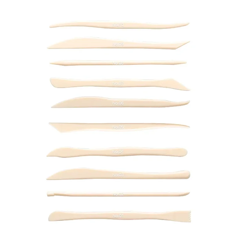 50-piece set of plastic soft clay tools children's DIY sculpture modeling tools auxiliary clay art pottery clay cutter knife