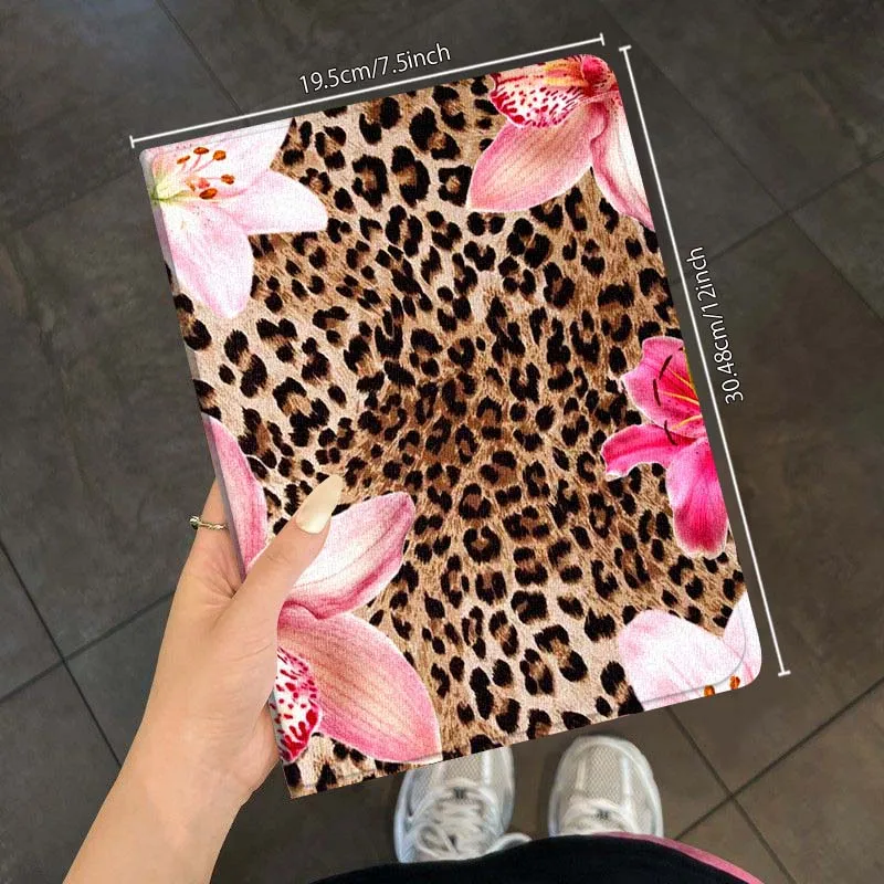 

Cherry flower leopard print Cover Tablet Case For Samsung Galaxy Tab A A7 A8 A9 A11 S6 S11 Lite Plus 10.1 10.4 10.5 Inch