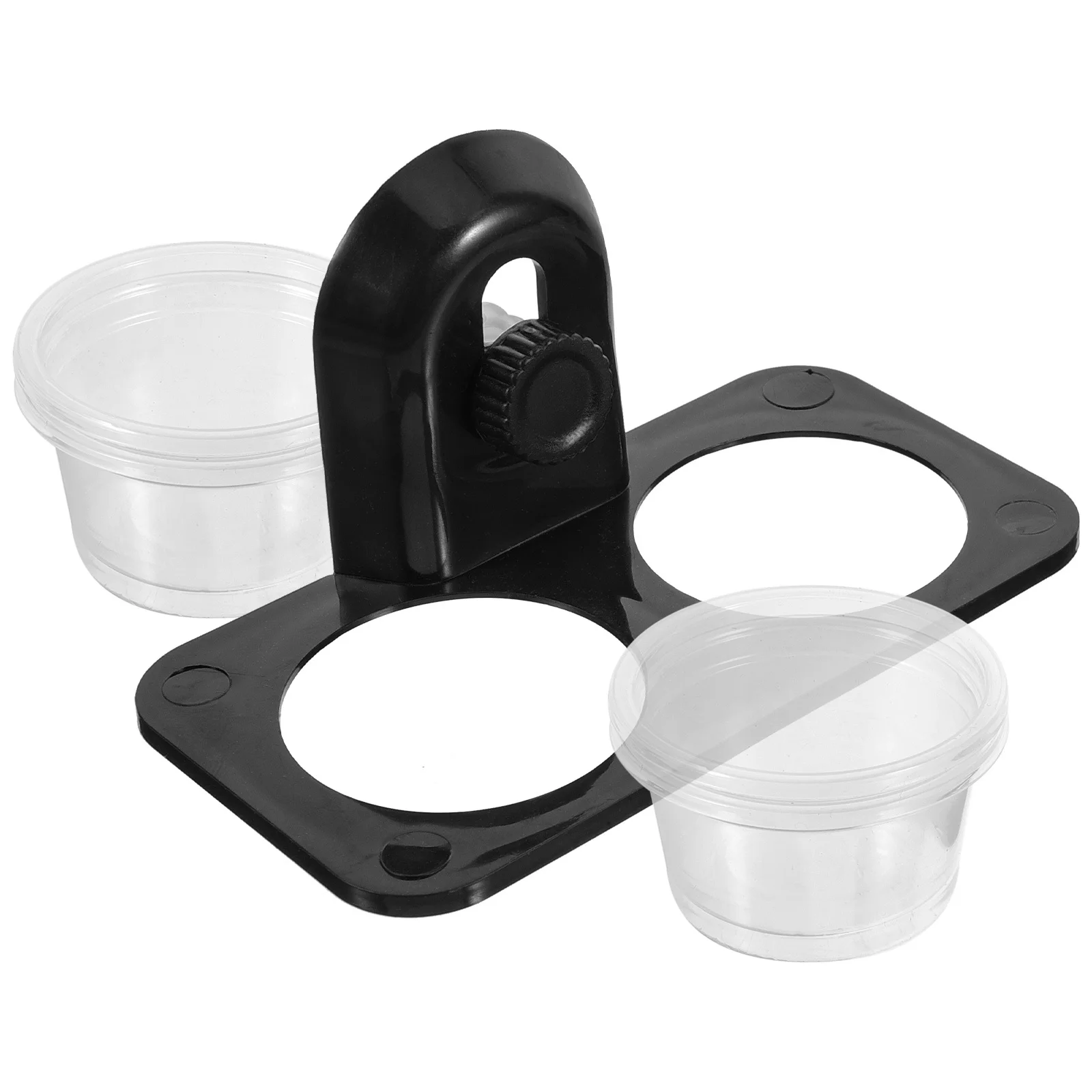 Reptile Feeder Bowl Container Durable Easy Clean for Lizard Turtle Gecko Scorpion Wall Mount Space Saving