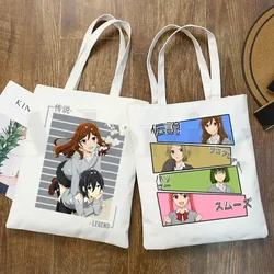 Horimiya Hori San To Miyamura Kun Anime Cartoon Handbags Shoulder Bags Casual Shopping Girls Handbag Women Elegant Canvas Bag