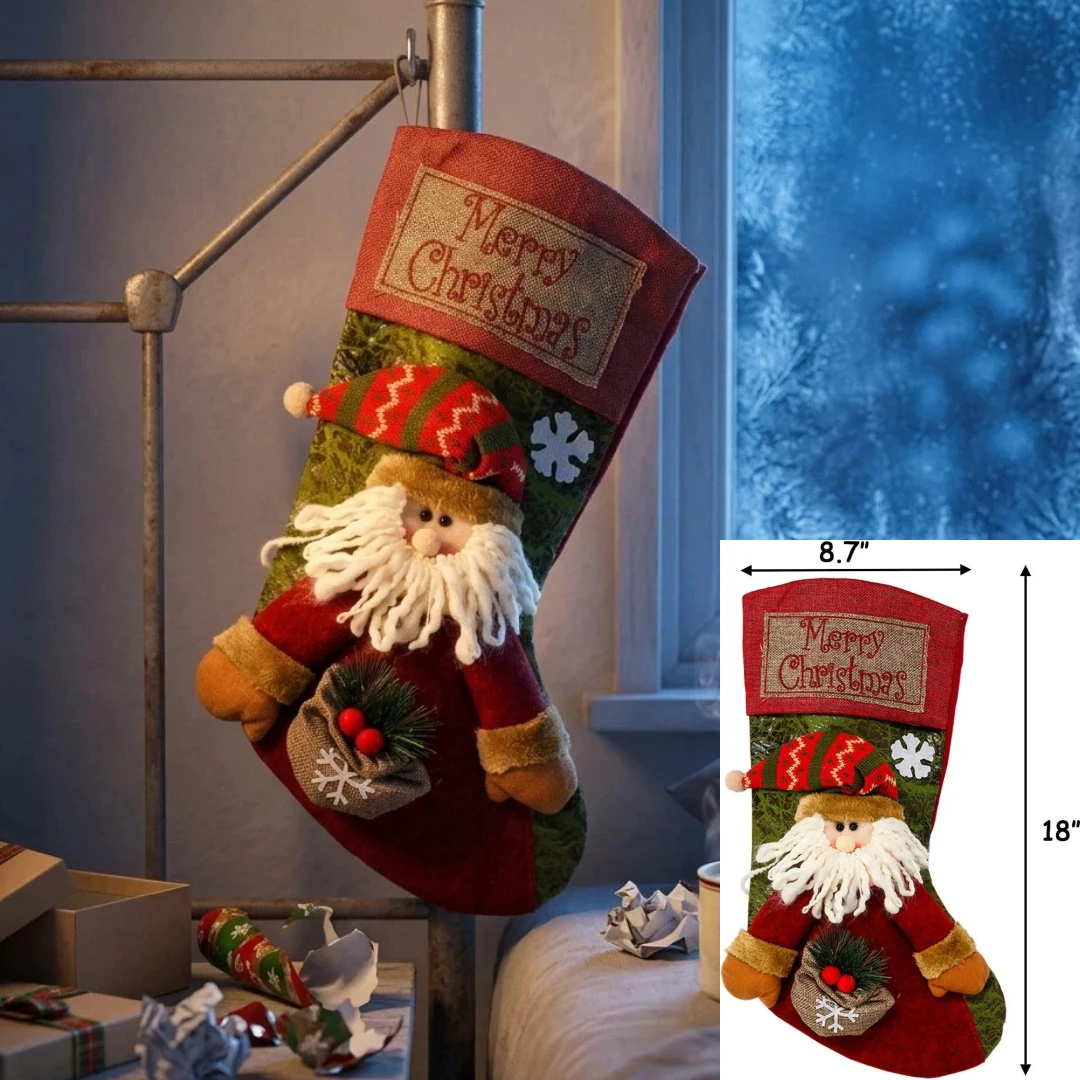 Pluszowa skarpeta świąteczna 3 – Embroidery Xmas recenzja i cena