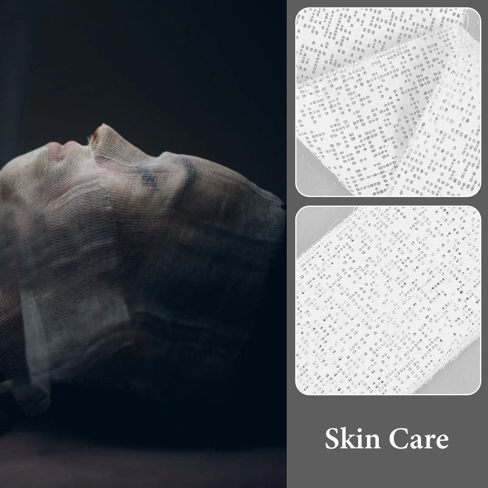 30Pcs V Face Bandage Mask Mesh Strips Non-Woven Facial Mask Sheets 3D Plaster Wrap Skin Care DIY Facial Firming Mesh Material