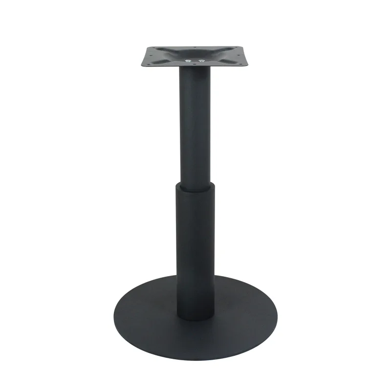 

Baked paint black furniture, dining table feet, round bottom iron bracket