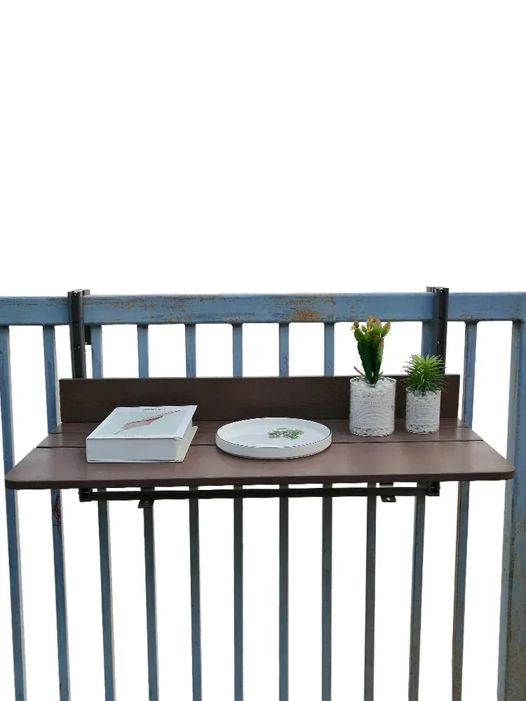 Balcony Railing Hanging Table Collapsible Bar Counter Outdoor Lifting Desk Household Corrosion Resistant Table