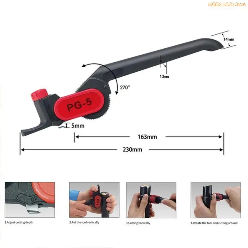 

K1AE Heavy Duty Wire Stripping Tool Cable Stripper Cutter Manual Longitudinal Slitter Replace Plier with Ergonomic Handle