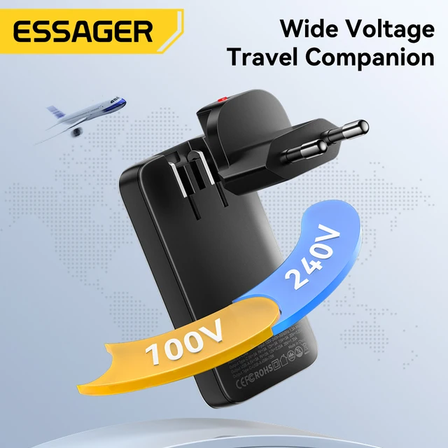 Essager 65W Ultra Thin GaN Travel Charger – USB-C PD 3.0 / PPS / QC 4.0 – view 5
