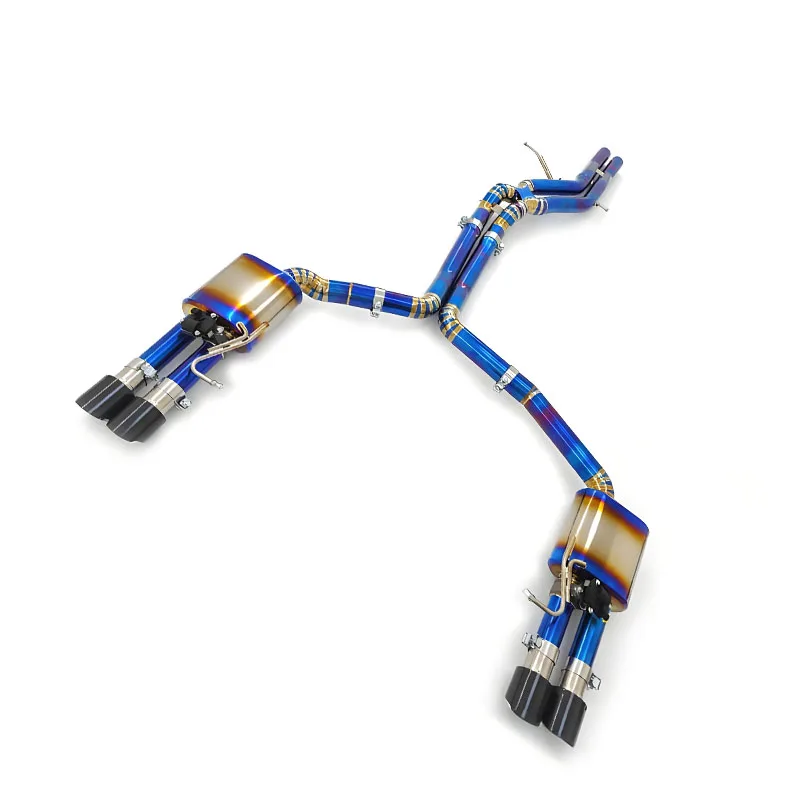 Tuning Titanium Catback Exhaust Pipe for  S6/S7 C7 4.0T 2013-2018 Valvetronic Muffler Weight Reduction Exhaust System