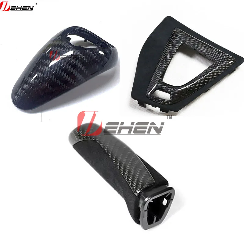 

RHD For BMW F87 F80 F82 F83 2014-2019 M2 M3 M4 Gear Shifter Knob Frame Handbrake Console Panel Cover Carbon Fiber
