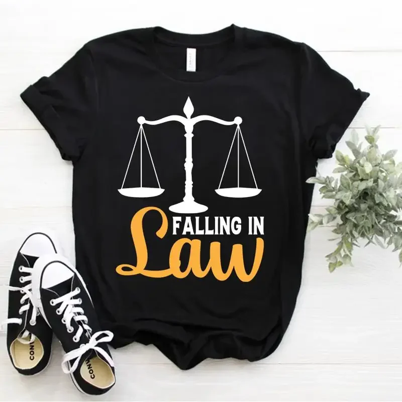 Advocate Law Student Lawyer Attorney Lawyers Falling In Law T Shirt Size S 5xl