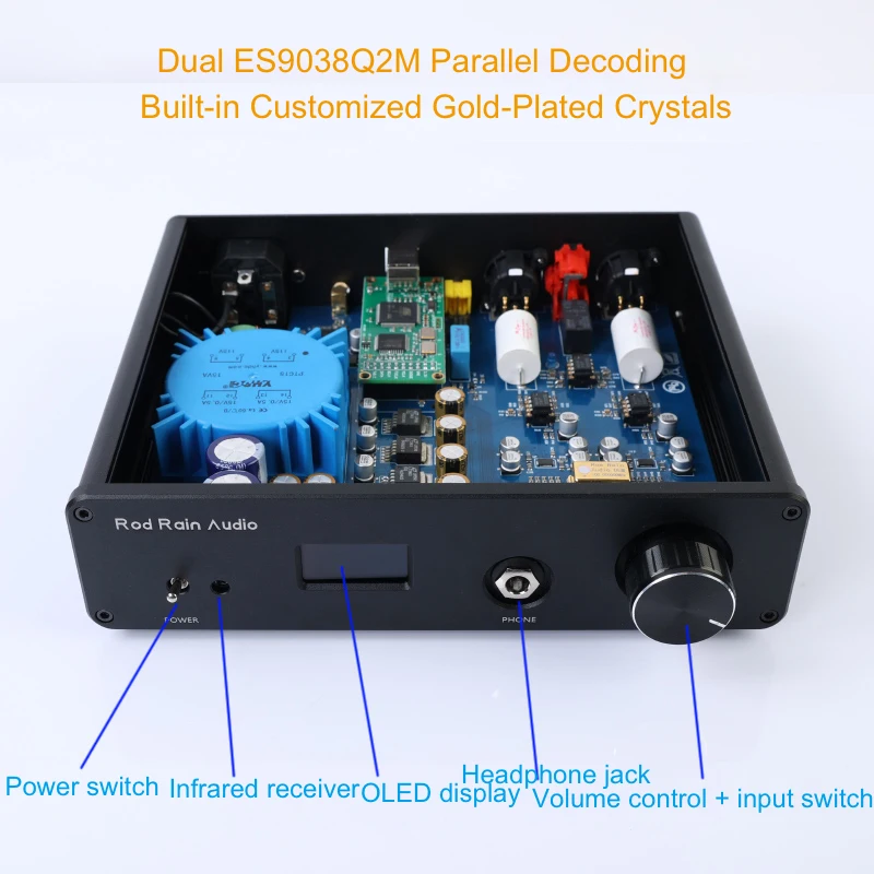 ​​DA10 PRO Dual-Core ES9038 ES9038PRO DSD512 Bluetooth 5.4 DAC Decoder Headphone Amplifier​​