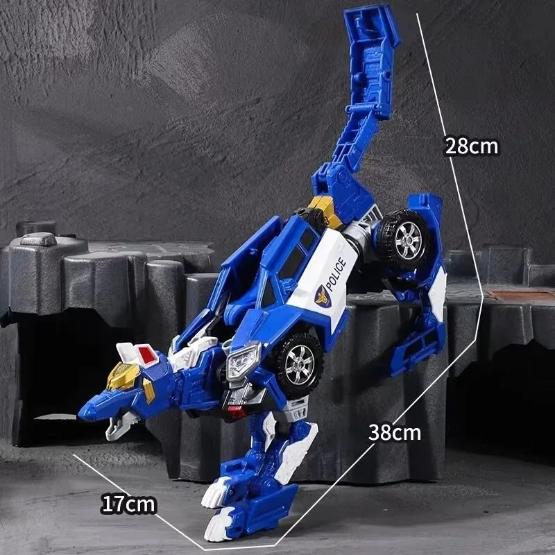 

New Big Hello Carbot Transformation Robot Toys Action Figures Two Mode Deformation Car Police Wolf Toy for Children Gift