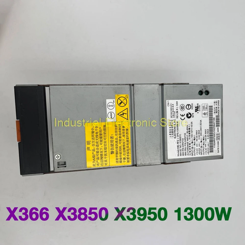 39Y7384 39Y7385 24R2722 24R2723 24R2714 24R2715 For IBM X366 X3850 X3950 1300W Power Supply DPS-1300BB B