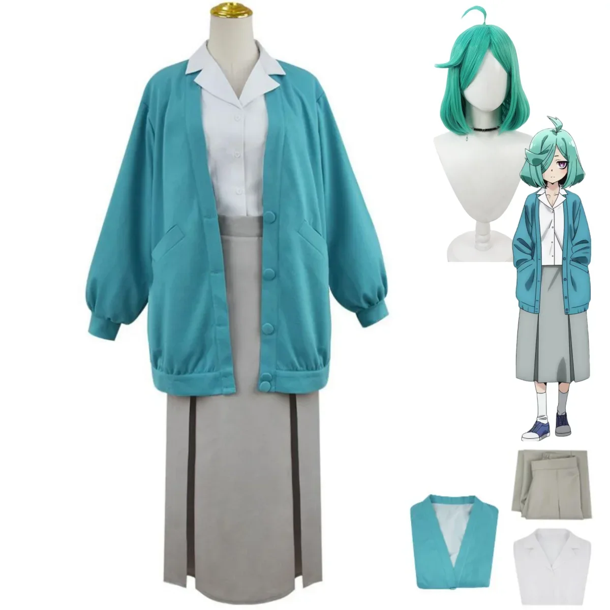 Anime Gushing Over Magical Girls Anemo Nemo Cosplay Costume I Admire Magical Girls Knitwear Coat Woman Sexy Kawaii Halloween Set