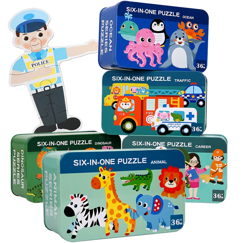 

Wooden Puzzle Montessori Toys for Baby 1 2 3 Years Old Kids Alphabet Number Shape Matching Games Children Early Educational Toys
