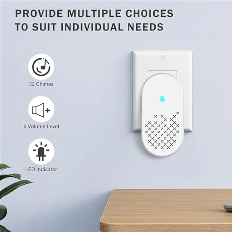 

FYBL-беспроводной комплект дверного звонка, трансформатор дверного звонка для бизнеса/магазина/дома/офиса при входе