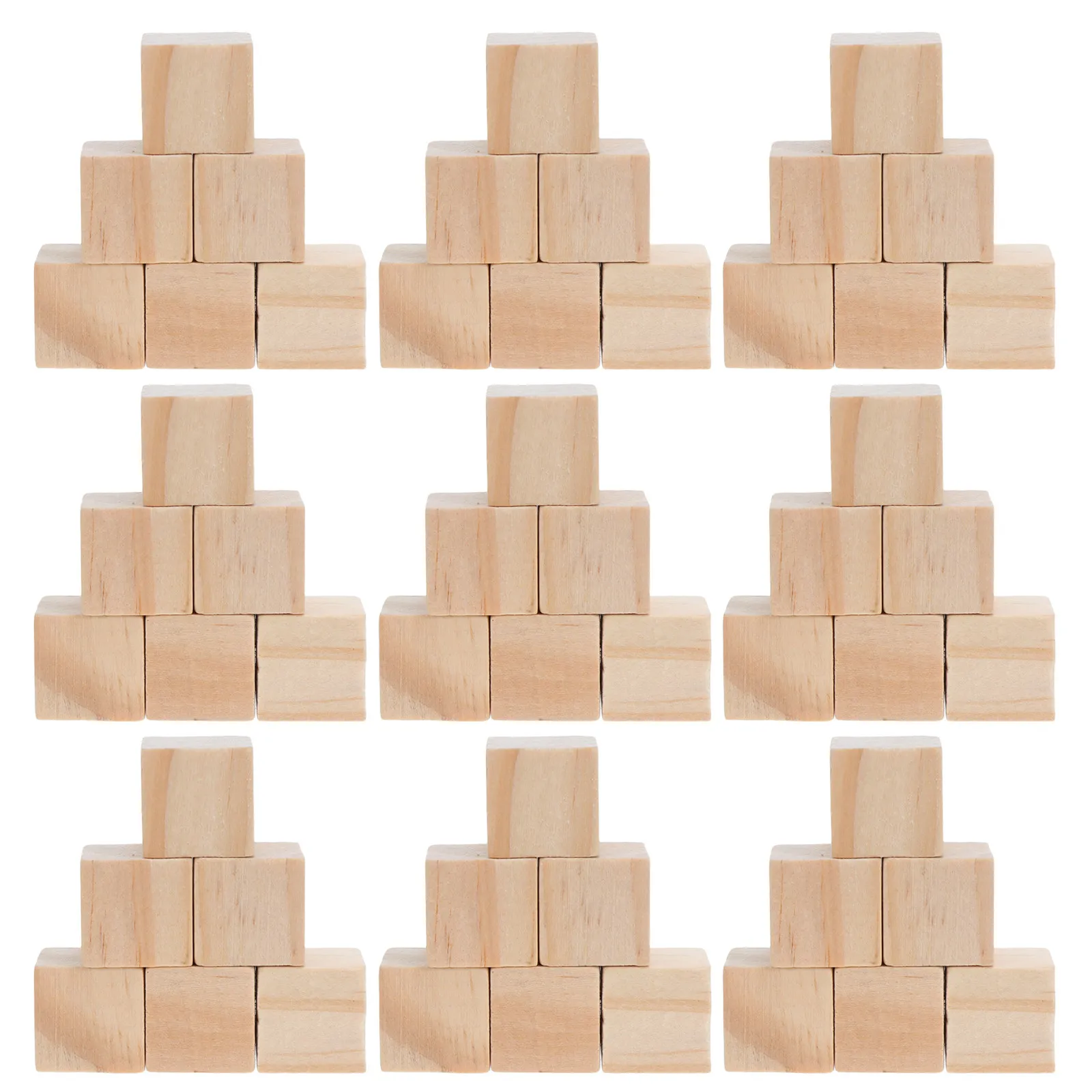 

240Pcs Wooden Blocks for Crafts Natural Unfinished Pine Wood Cubes 1x1cm Square for Painting Engraving Stacking DIY Baby Shower