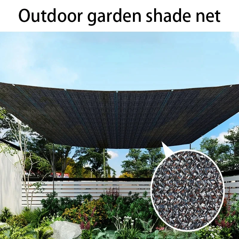 12 pin black sunshade, garden, balcony, plant cover, outdoor greenhouse, swimming pool sunshade, mesh anti UV net