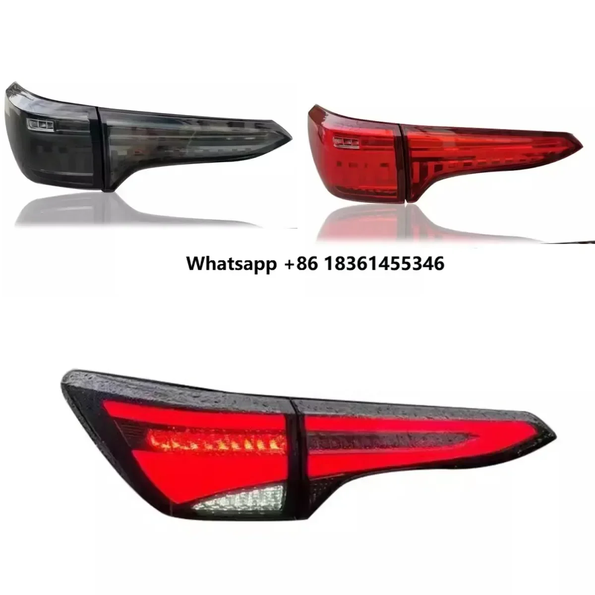 

For Fortuner 2015-2019 LED Rear Taillight Assembly Daytime Running Light Turn Signal Brake Light Car Accessories