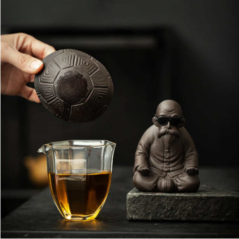 Tea Strainer Purple Sand Grandpa Turtle Household Tea Filter Turtle Shell Filter Ceramic Tea Pet