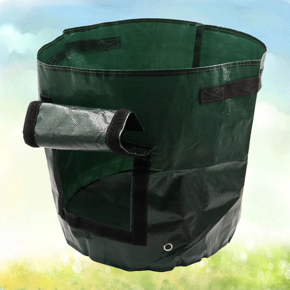 10 Gallon Premium Heavy Duty Fabric Potato Growing Bag with Ventilation Holes Portable Handles and Access Flap for Patio Balcony