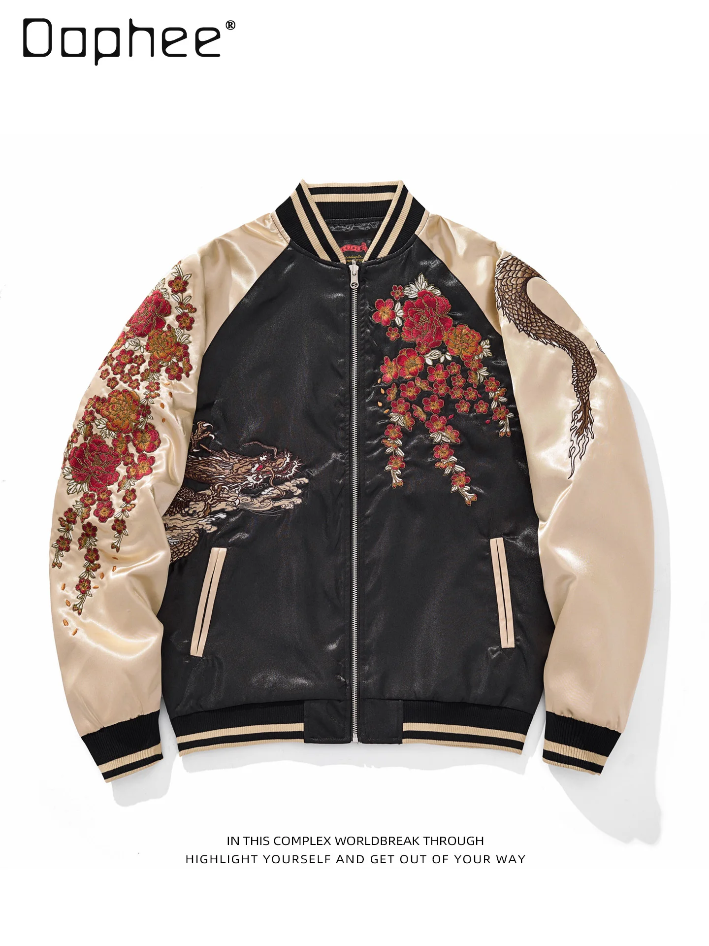 Vintage Trend Heavy Embroidery Mens Jacket Baseball Jacket Personality Fashion Street Loose Casual Coat Men Clothing Autumn New