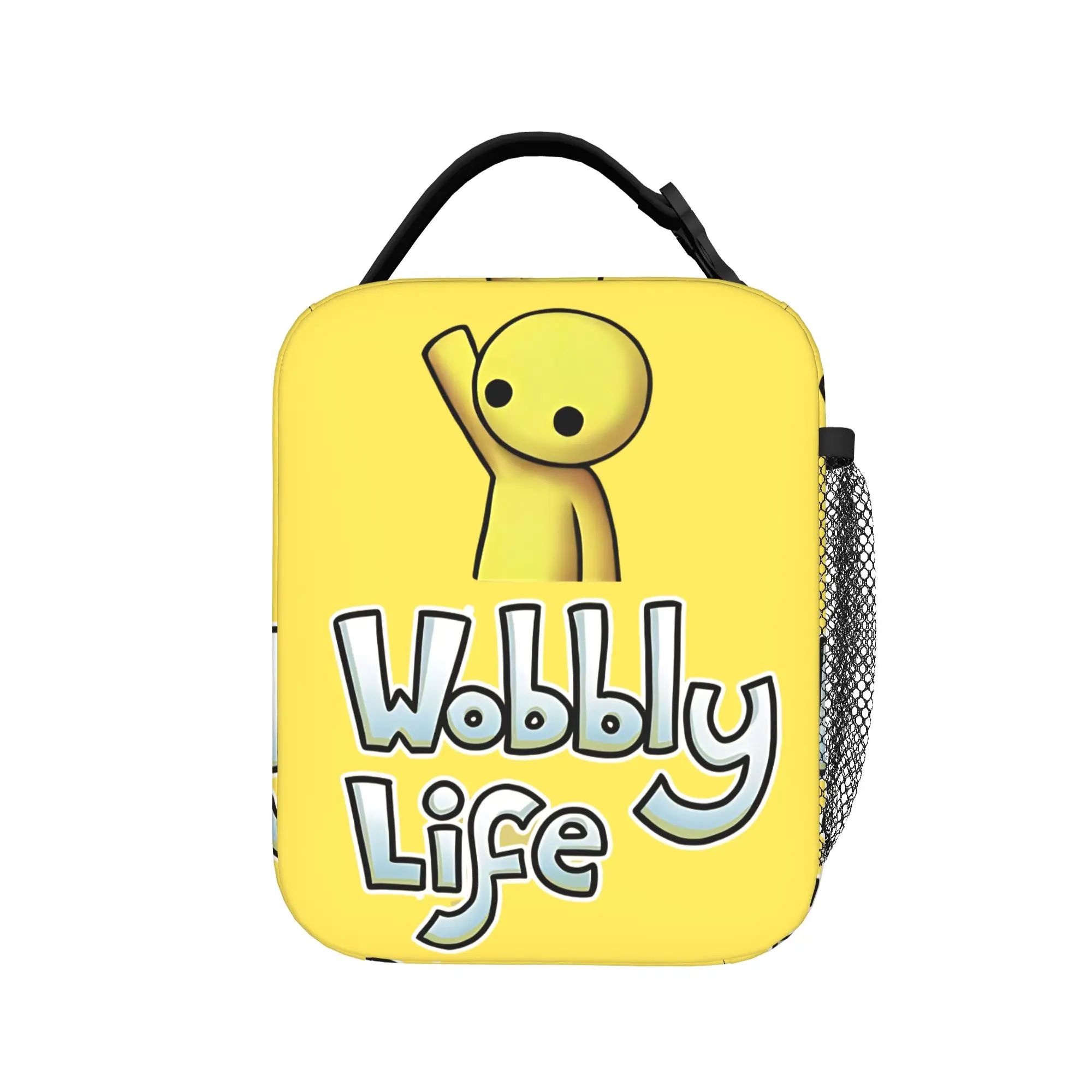 Yellow Buddies Wobblys Life Insulated Lunch Bag Portable  Meal Container Cooler Bag Tote Lunch Box Office  Picnic Food Bag