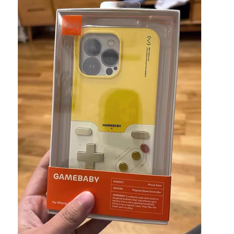 

Mobile Phone Case Gamebaby Creative Mobile Phone Shell Game Console GBA GBC NES Game Controller with Buttons Phone Shell Gifts