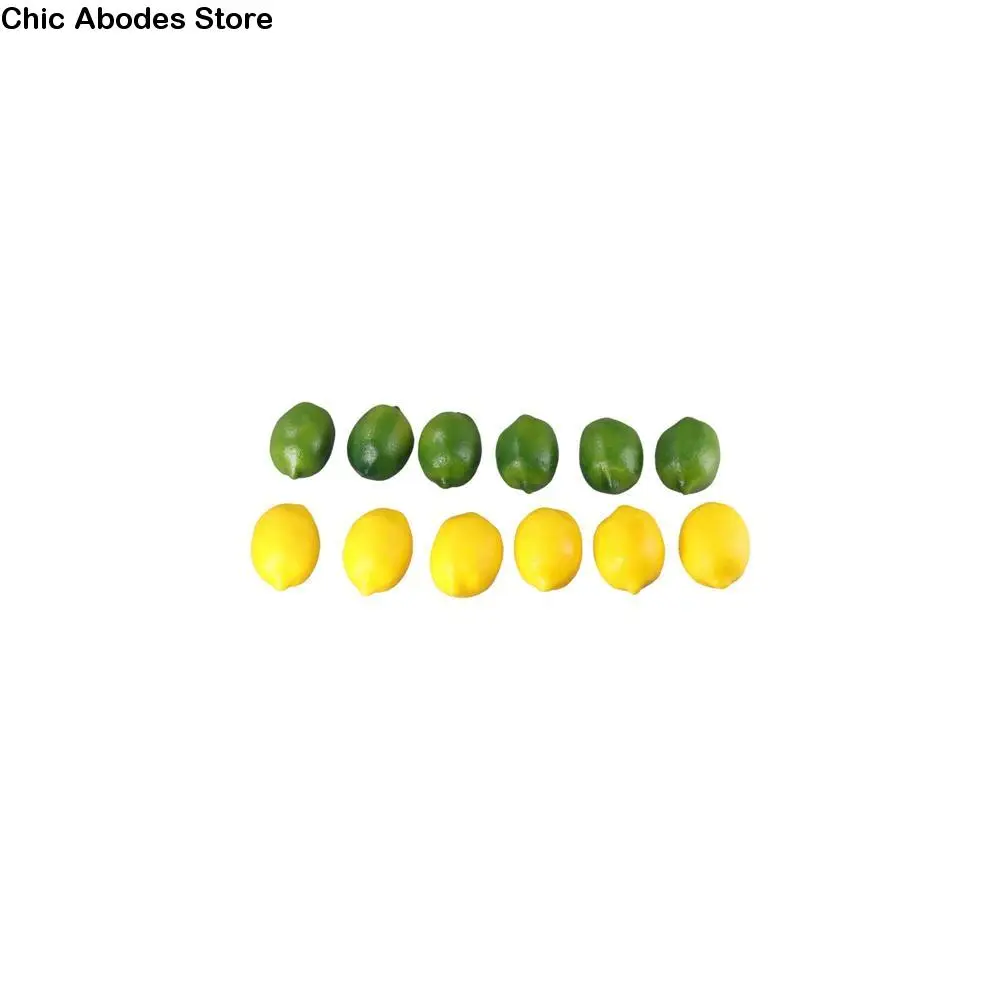 

Party Christmas Wedding Home Kitchen Decoration Artificial Lemon Simulation Fake Fruit