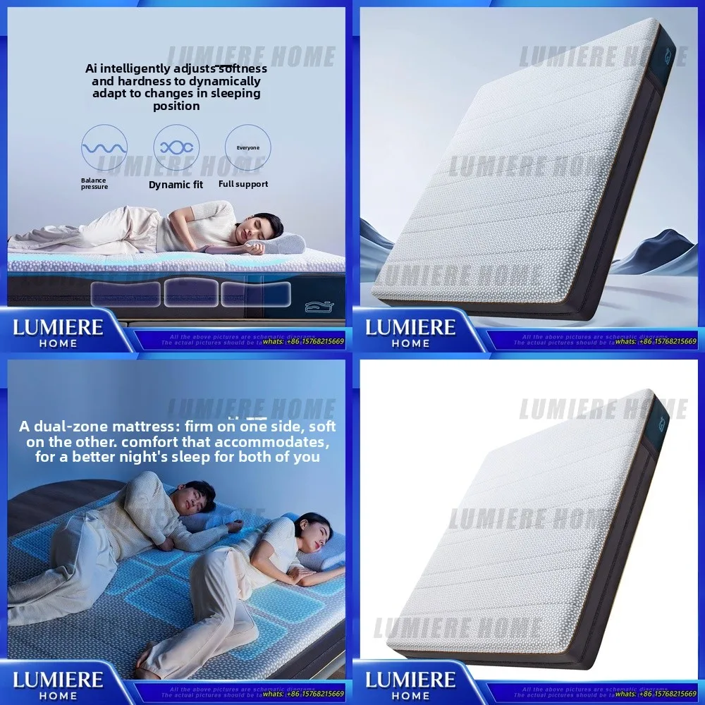 

8H AI Smart Adjustable Electric Mattress with Lumbar Support Sleep Aid Memory Foam Bed Base for Back Pain Relief Ergonomic