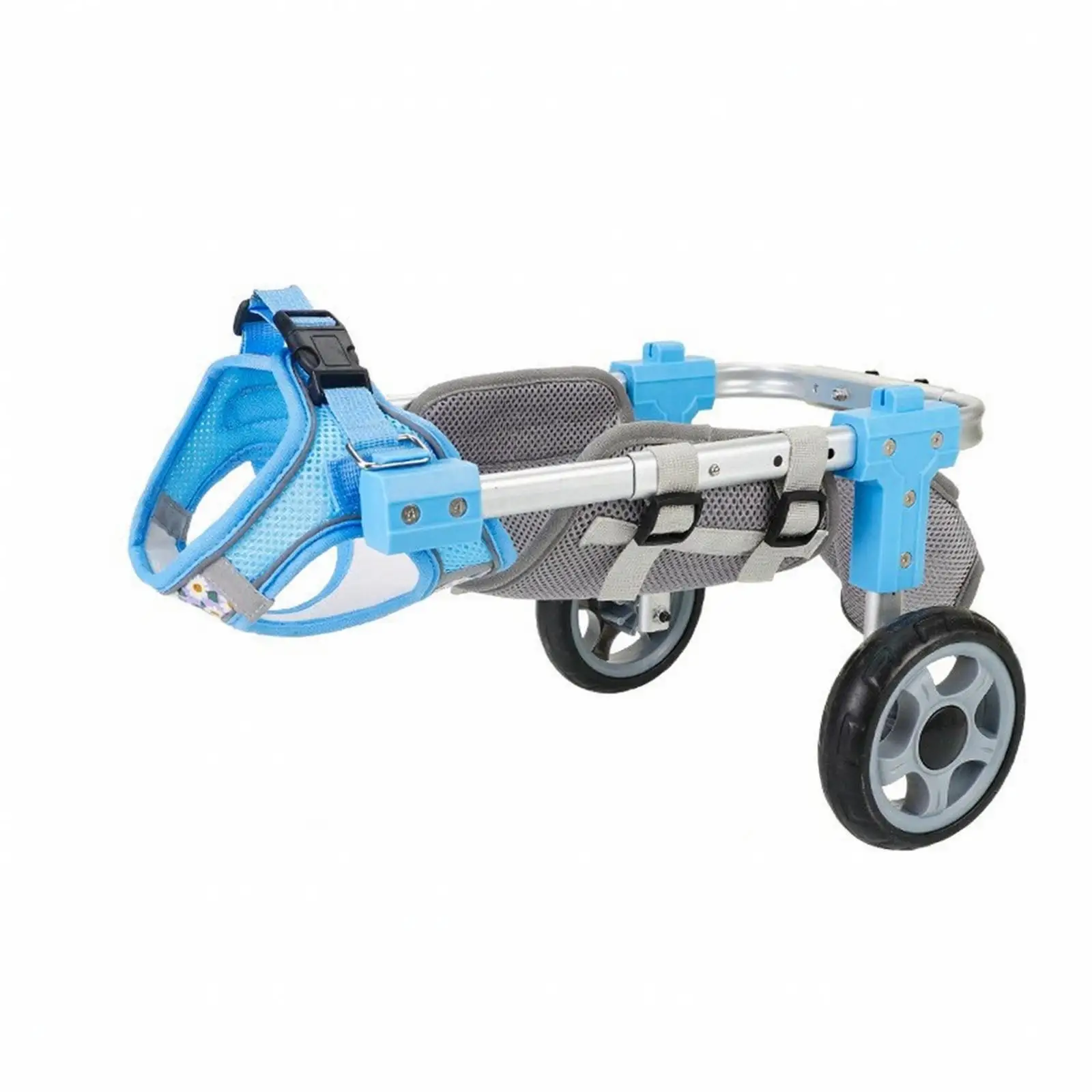 Hind Limb Support Cart for Dogs with Rear Wheels and Adjustable Harness for Pet Walking Assistance and Stability