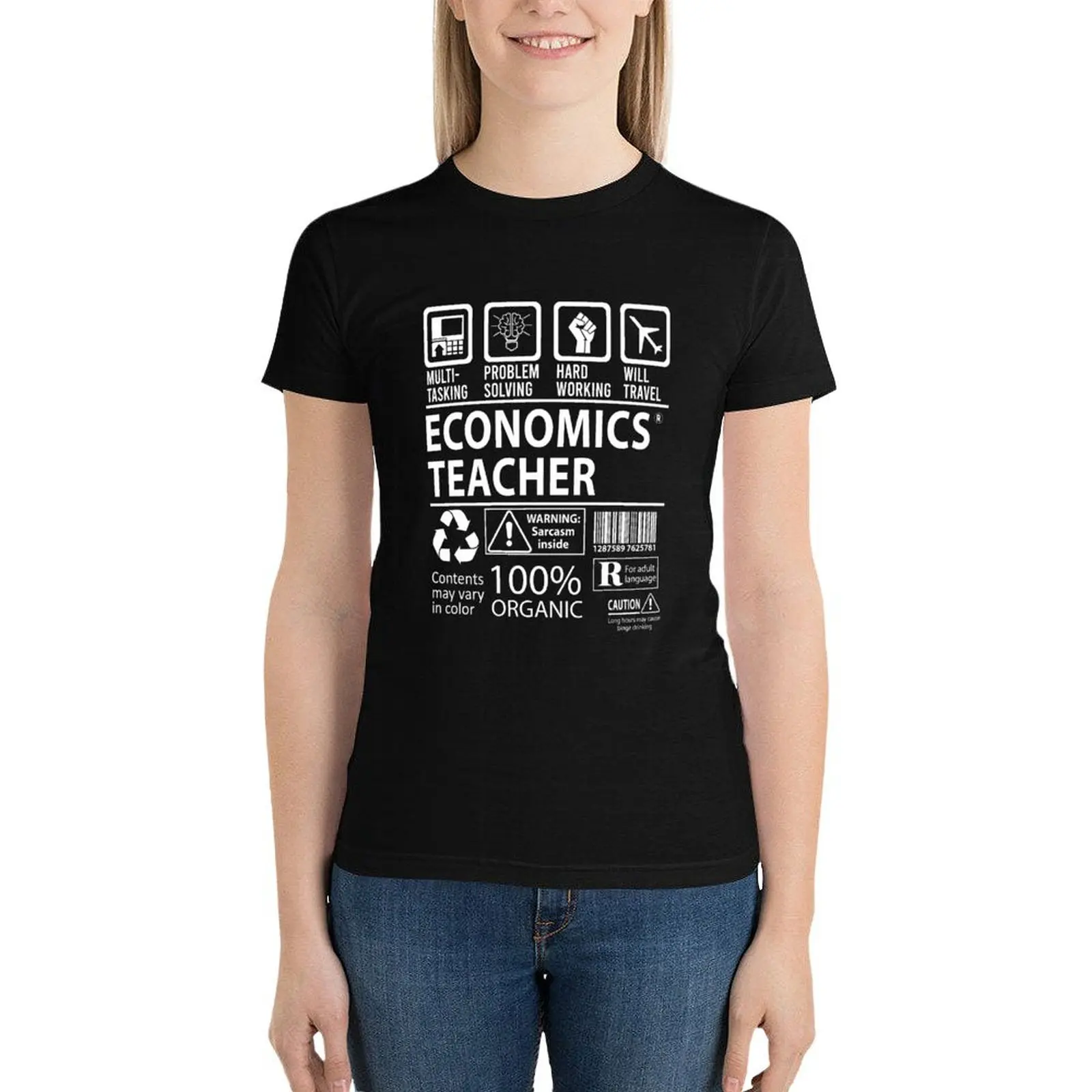 Economics Teacher T Shirt - Multitasking Job Gift Item Tee T-Shirt Blouse shirts graphic tees Aesthetic clothing womans clothing