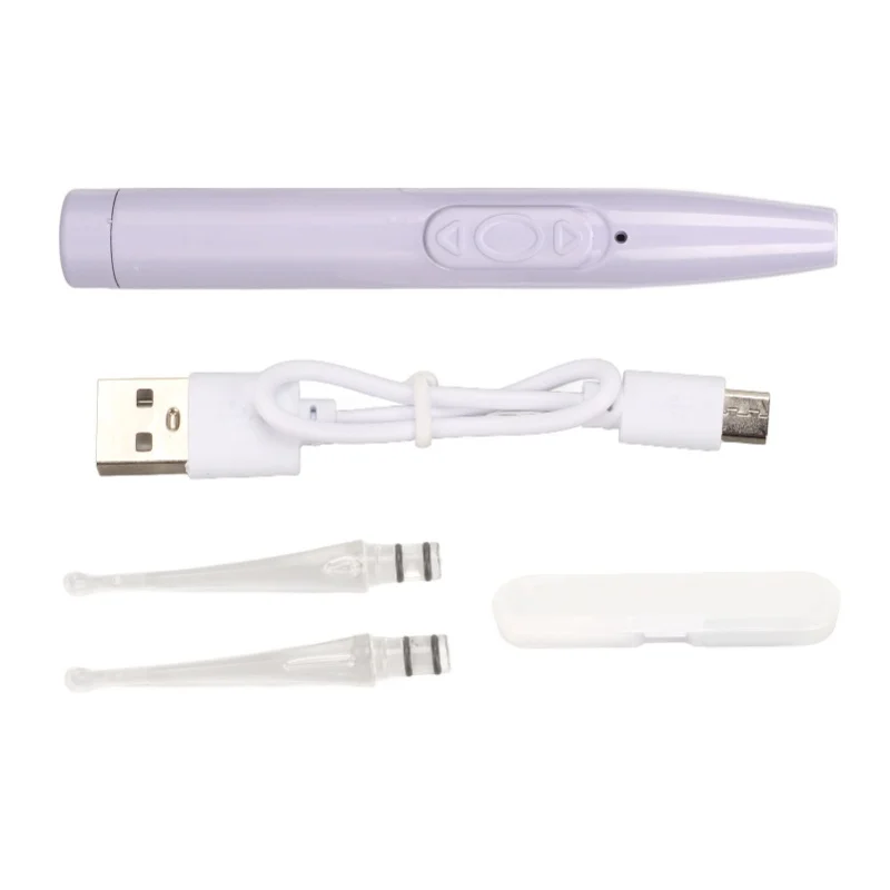 colher-para-remocao-de-cera-de-ouvido-infantil-recarregavel-usb-com-lanterna-segura-e-ponta-redonda-led-com-estojo-de-armazenamento-roxo