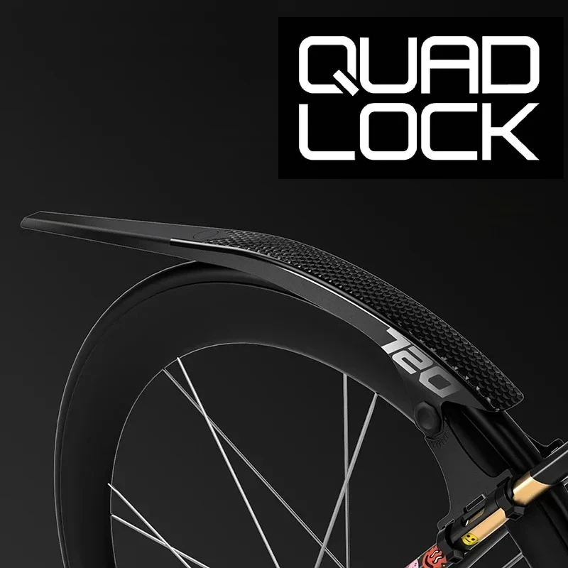 

QUAD LOCK Bicycle Detachable Mudguard Bike Fender PP for Bicycle Front Rear Wheel