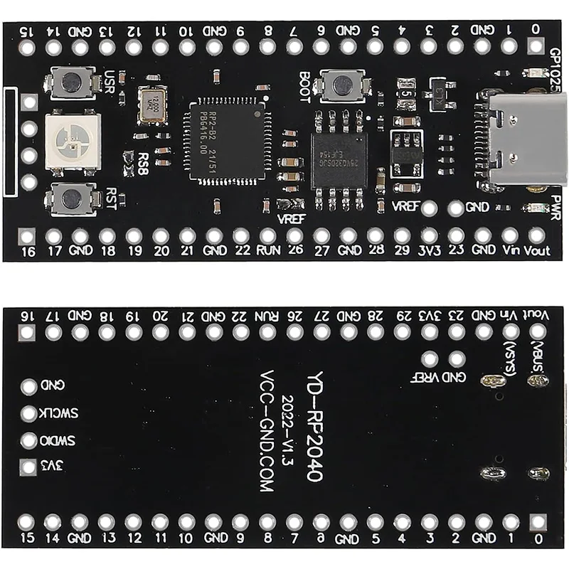 Official Raspberry Pi Pico Board RP2040 Dual-Core 264KB ARM Low-Power Microcomputers High-Performance Cortex-M0+ Processor