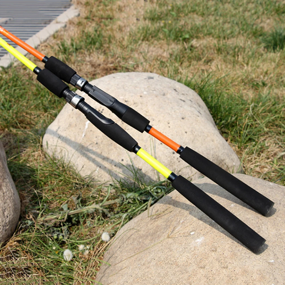 Lightweight Fiberglass Fishing Rods Ultra-sensitive 2 Section Sea Pole For River Pond Fishing Удочка из стекловолокна