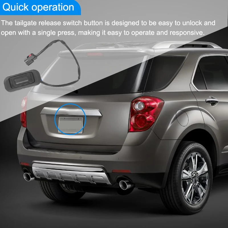 Interruptor de Apertura de Maletero/Portón Trasero 22862011 para Chevrolet Equinox GMC Terrain 2010 2011 2012 2013 2014 2015 2016 2017